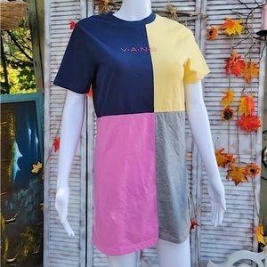 VANS Colour Block Cotton t-shirt dress/tunic